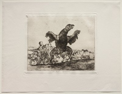 The Horrors of War: A Carnivorous Vulture od Francisco de Goya