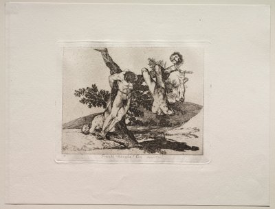 The Horrors of War: Heroic Feat! S mrtvými muži!. od Francisco de Goya