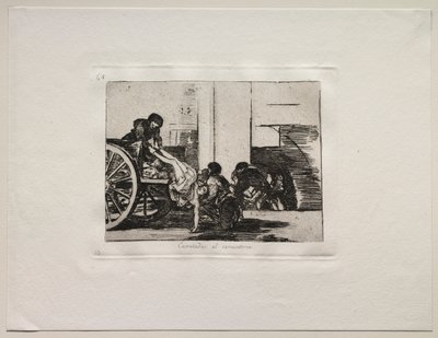 The Horrors of War: Cartloads to the Cemetery od Francisco de Goya