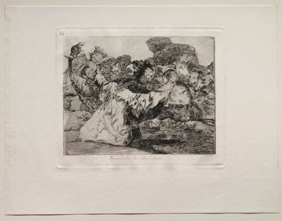 The Horrors of War: Charlatans Show. od Francisco de Goya
