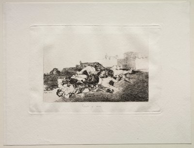 Hrůzy války: Ještě horší, 1810. od Francisco de Goya