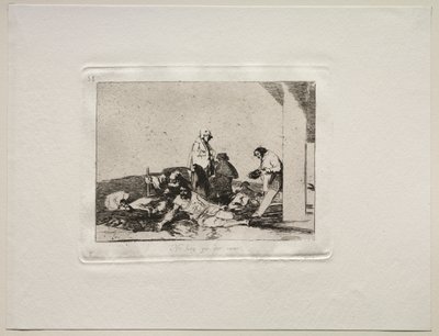 The Horrors of War: Its No Use Crying Out. od Francisco de Goya