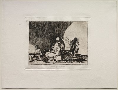 Hrůzy války: Zdraví a nemocní od Francisco de Goya