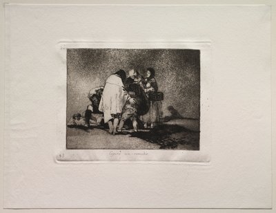 The Horrors of War: Nebylo co dělat a on zemřel. od Francisco de Goya
