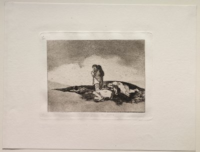 The Horrors of War: Neexistuje nikdo, kdo by jim pomohl. od Francisco de Goya
