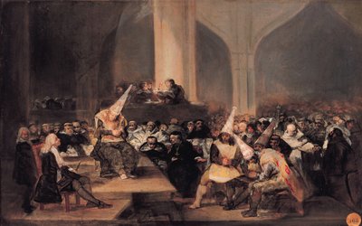 Inkviziční tribunál od Francisco de Goya