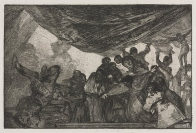 The Proverbs: Clear Folly, 1864. od Francisco de Goya