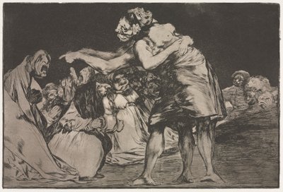 Přísloví: Manželská pošetilost, 1864. od Francisco de Goya