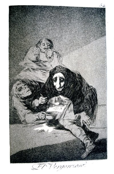 The Shamefaced One, 1799 od Francisco de Goya