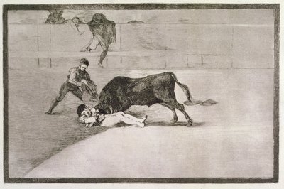 Nešťastná smrt Pepe Hilla (Jose Delgado) v ringu v Madridu 11. května 1801, deska 33 