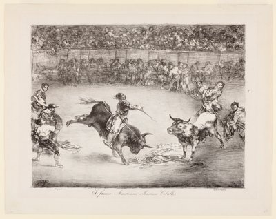 Slavný Američan, Mariano Ceballos: Býci z Bordeaux od Francisco de Goya