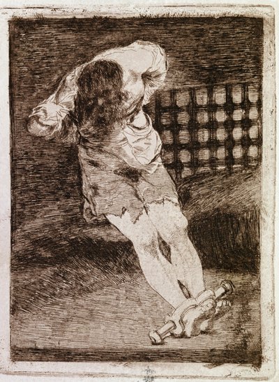 Odloučení vinného člověka nevyžaduje muka (Graving od Francisco de Goya