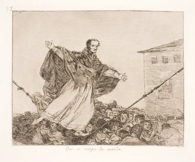 Lano se přetrhne (77) od Francisco de Goya