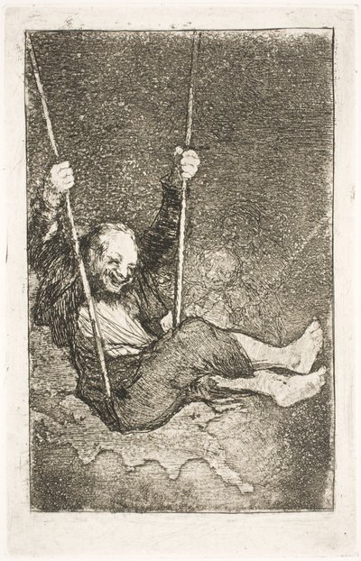 Čaroděj v houpačce od Francisco de Goya