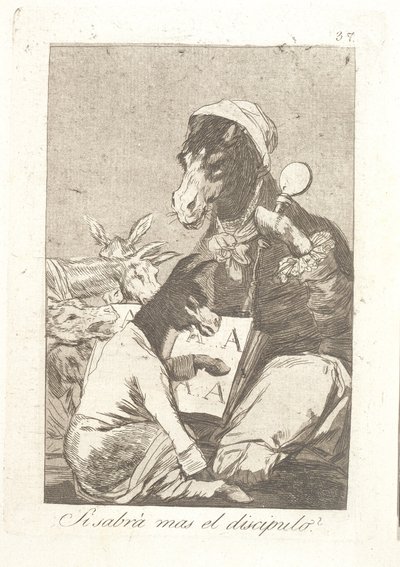 Ví student více než učitel? od Francisco de Goya