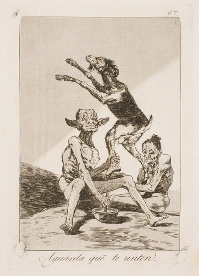 Počkejte, až se namaže mastí od Francisco de Goya