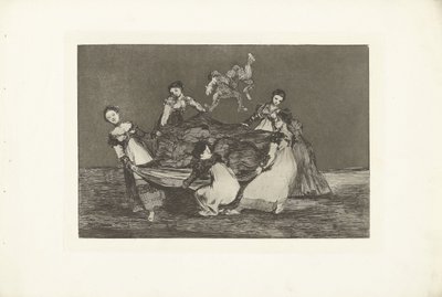 Ženské bláznovství Nesourodé feminino Los Disparates (pošetilosti) Los Proverbios (The Proverbs) (název série) od Francisco de Goya