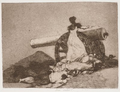 „What Courage!“ (Jaká odvaha!) ze série „Válečné katastrofy“ od Francisco de Goya