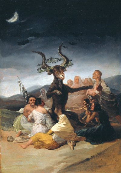 Čarodějnický sabat, 1797-1798 od Francisco de Goya