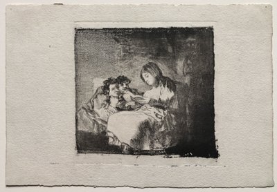 Žena, která čte dvěma dětem, 1824-1825. od Francisco de Goya
