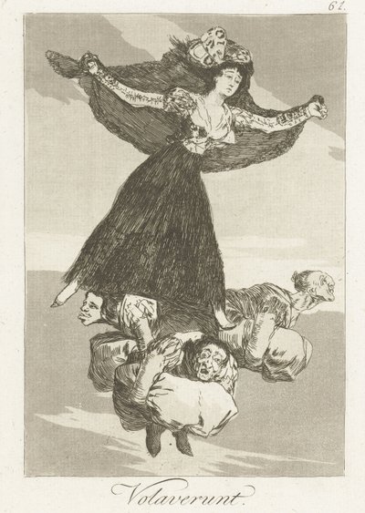 Uletěli Volaverunt (název na objektu) Los Caprichos (název série) od Francisco de Goya