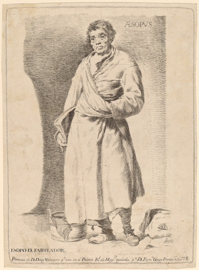 Aesopvs (Aesop) od Francisco de Goya after Diego Velázquez