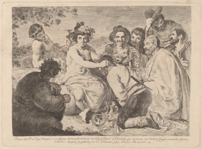 Autobusy (Bacchus) od Francisco de Goya after Diego Velázquez