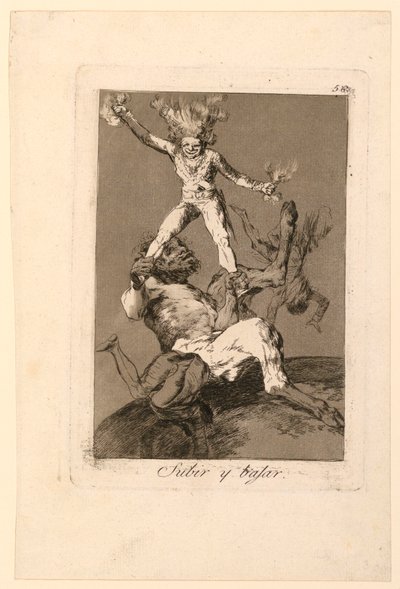 Nahoru a dolů od Francisco de Goya y Lucientes