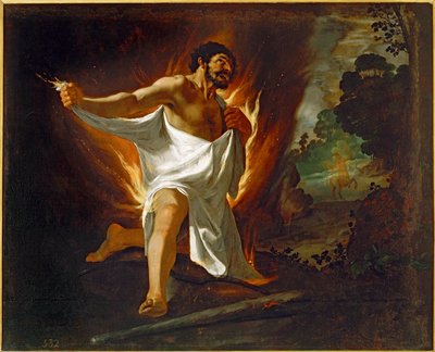 Herkules spálený košilí kentaura Nessa ... (olej na plátně) od Francisco de Zurbaran
