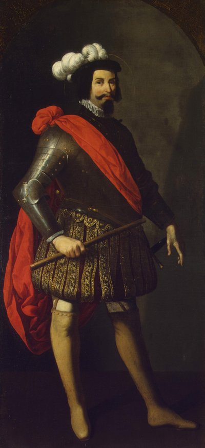 Svatý Ferdinand III Kastilský, asi 1630-1634 od Francisco de Zurbaran