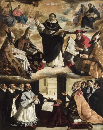 Apoteóza svatého Tomáše Akvinského, asi 1631. od Francisco de Zurbaran