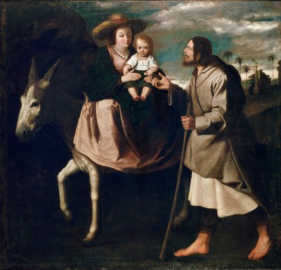 Útěk do Egypta, konec 1630 od Francisco de Zurbaran
