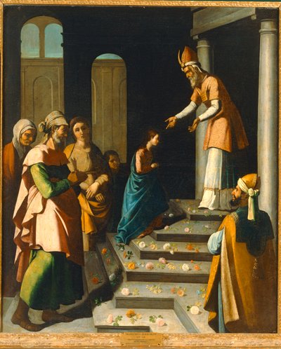 Představení Panny Marie v chrámu (obraz) od Francisco de Zurbaran