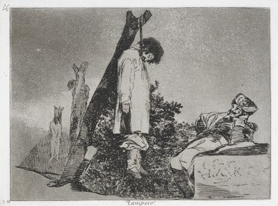 Ne (v tomto případě) ani (Tampoco) ze série The Disasters of War (Los Desastres de la Guerra ... od Francisco de Goya