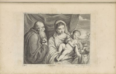 Marie s Ježíškem a mladý Jan Křtitel od Franciscus van der Steen
