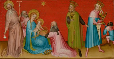 Klanění mudrců s opatem svatým Antonínem od Franco-Flemish Master