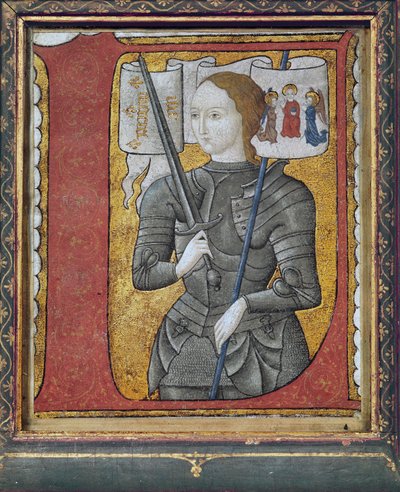 Historický počáteční obraz Johanka z Arku (1412-31), 15. století od Franco Flemish School
