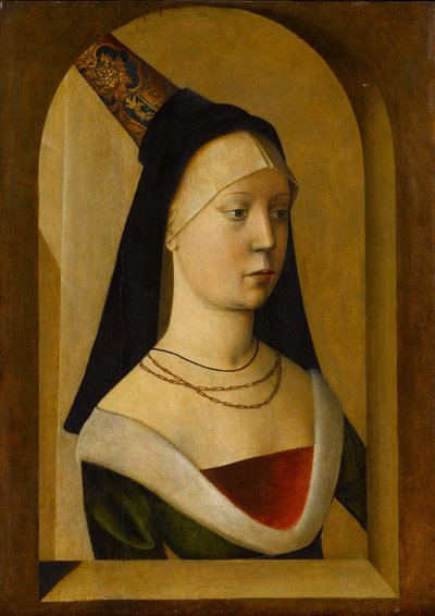 Portrét ženy, c.14775-80 od Franco Flemish School