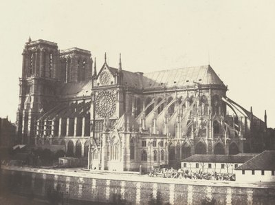 Kostel Notre Dame - jižní strana, 1852 (foto) od Francois Auguste Renard