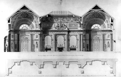 Design pro galerii Lansdowne House v Londýně od Francois Joseph Belanger