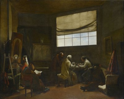Umělecká dílna Obraz od Francoise Mariuse Graneta (1775-1849) Rozměr 80x100 cm Musee des Beaux Arts Palais Longchamp od Francois Marius Granet