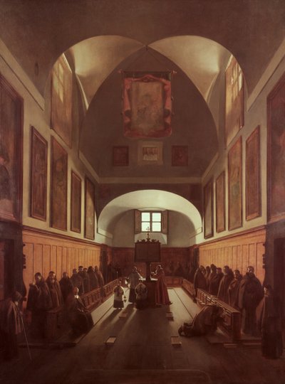 Sbor kapucínského kostela v Římě od Francois Marius Granet