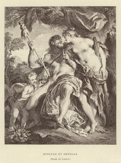 Herkules a Omphale od Francois (after) Boucher