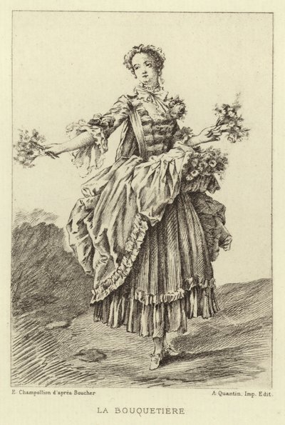 Kytice (rytina) od Francois (after) Boucher