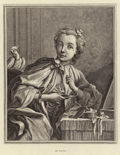 Ráno (rytina) od Francois (after) Boucher