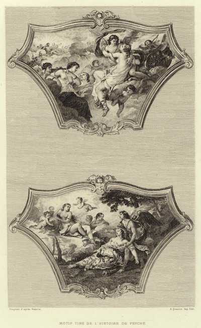 Pattern Tire z příběhu Psyche (rytina) od Francois (after) Boucher