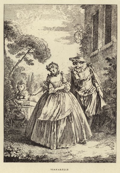 Sganarelle (rytina) od Francois (after) Boucher