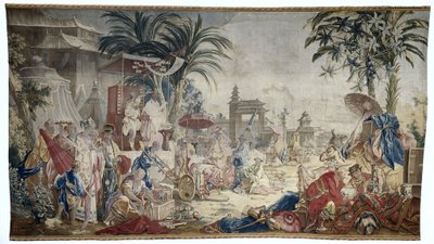 Čínský trh, Royal Manufacture of Beauvais od Francois (after) Boucher