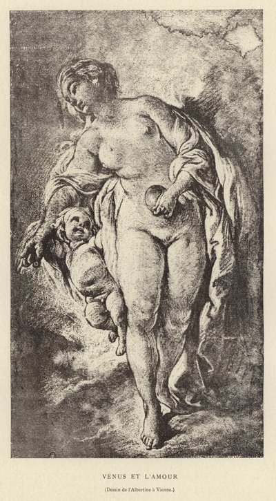 Venuše a láska od Francois (after) Boucher