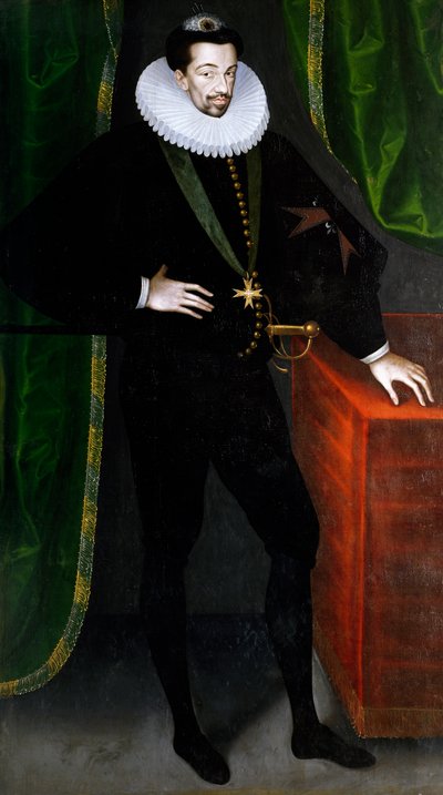 Portrét francouzského krále Jindřicha III., polského krále od Francois (circle of) Quesnel